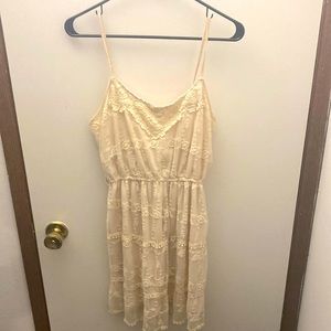 Off-white lace dress